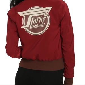 HER UNIVERSE MARVEL STARK INDUSTRIES BOMBER JACKET